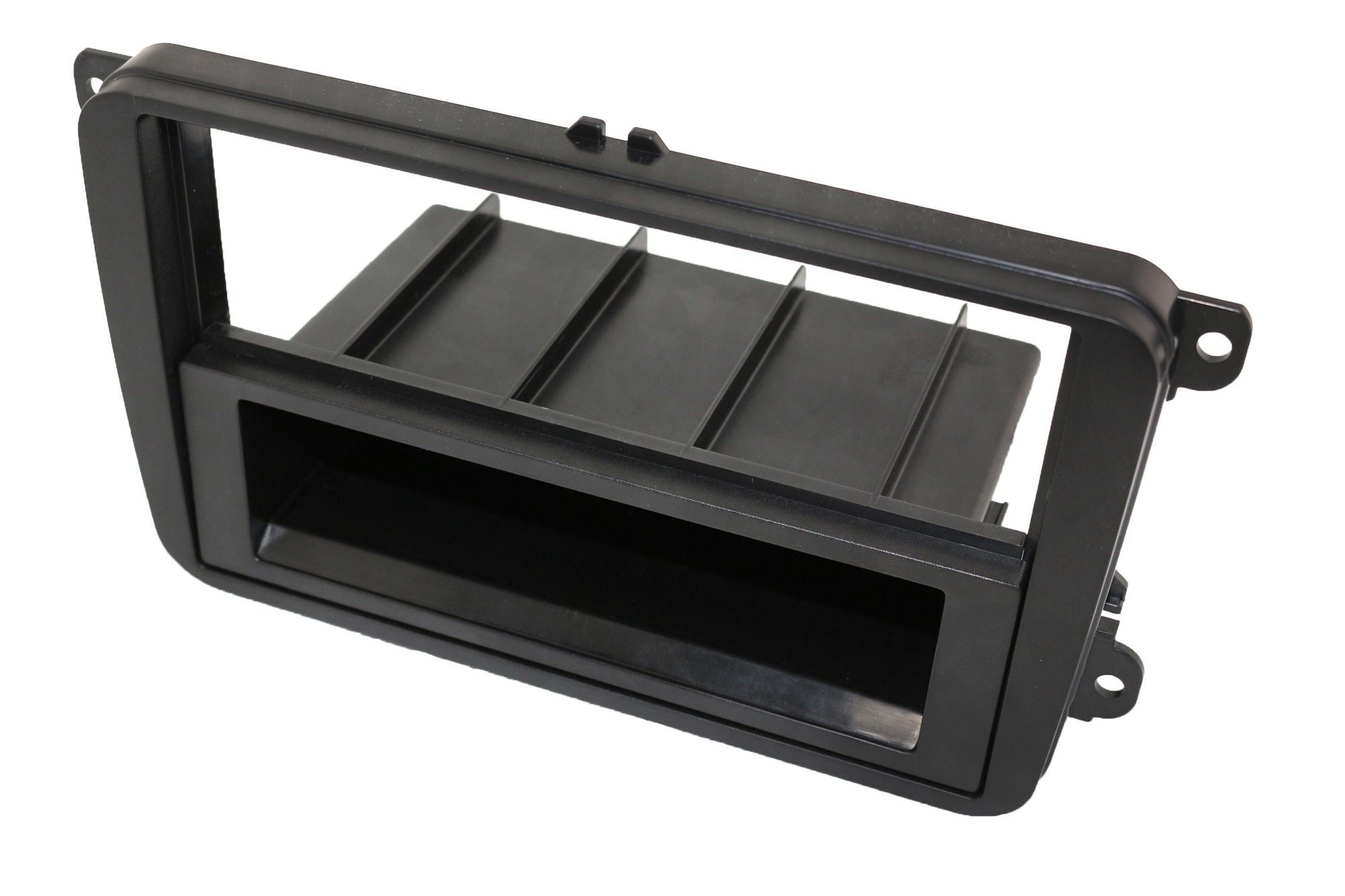 2-DIN frame Skoda VW Golf 5-6 T5 08-15 met bakje zwart