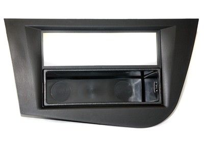 1-DIN frame Seat Leon 05-12 met bakje zwart