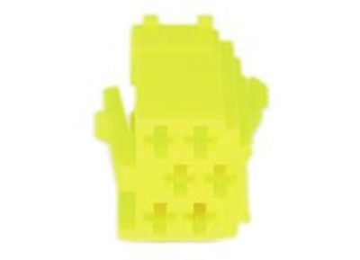 conn. mannelijk 6-pin yellow MINI ISO 10 stuks
