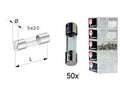 glas zekering rapid type 3A 5x20 mm 50 stuks in een doosje