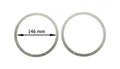 Speakerring set upgrade staal met schuimrubber 165mm