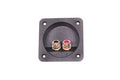 Aansluitpaneel voor woofer verguld tot 8mm² draad