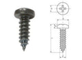 Zelftappende schroeven DIN7981 4 2 x 13 mm zwart 100 st