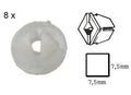 Plastic moeren en bouten 7 7x7 5x10mm >4 8mm schroeven 8x