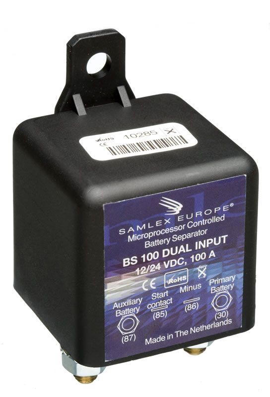 Accu Scheidingsrelais 12V/24v 100A BS 100 Dual