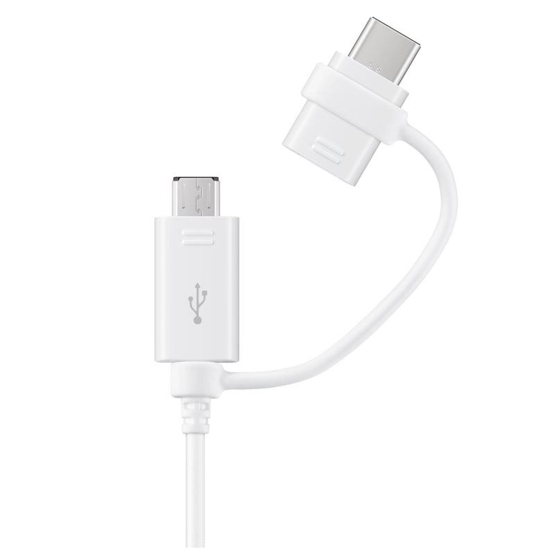 Datakabel usbA - micro-usb + usbC Samsung EP-DG930DWEGWW wit