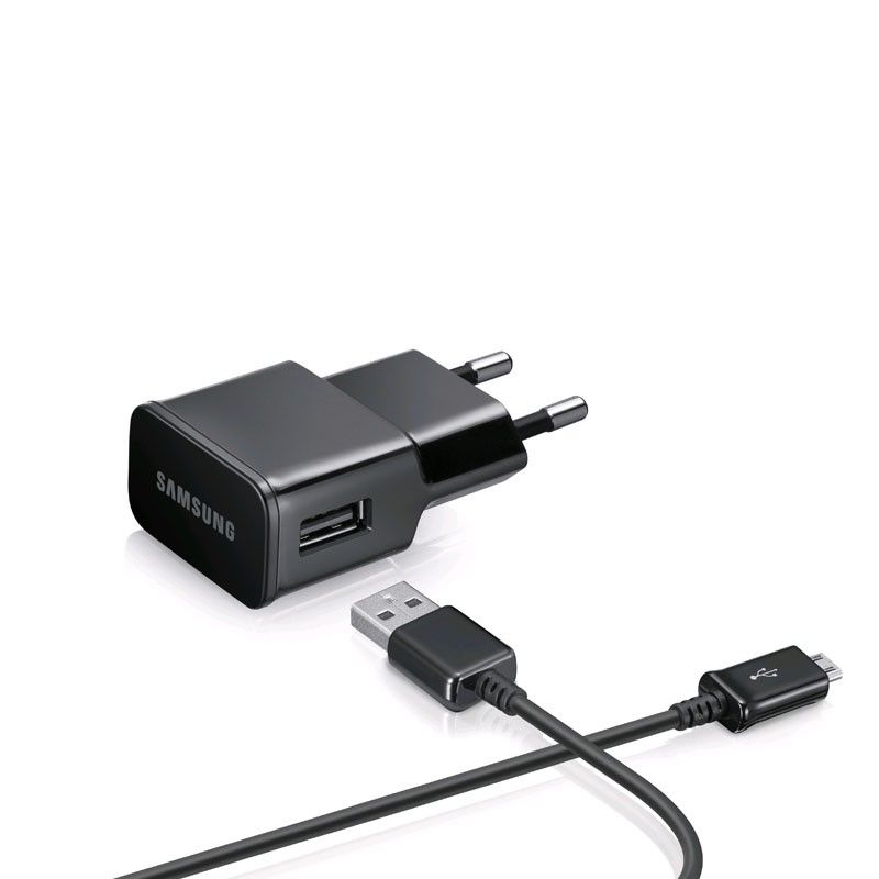 Lader 230V Samsung ETA-U90EBEG 2A usbA + micro-usb zwart