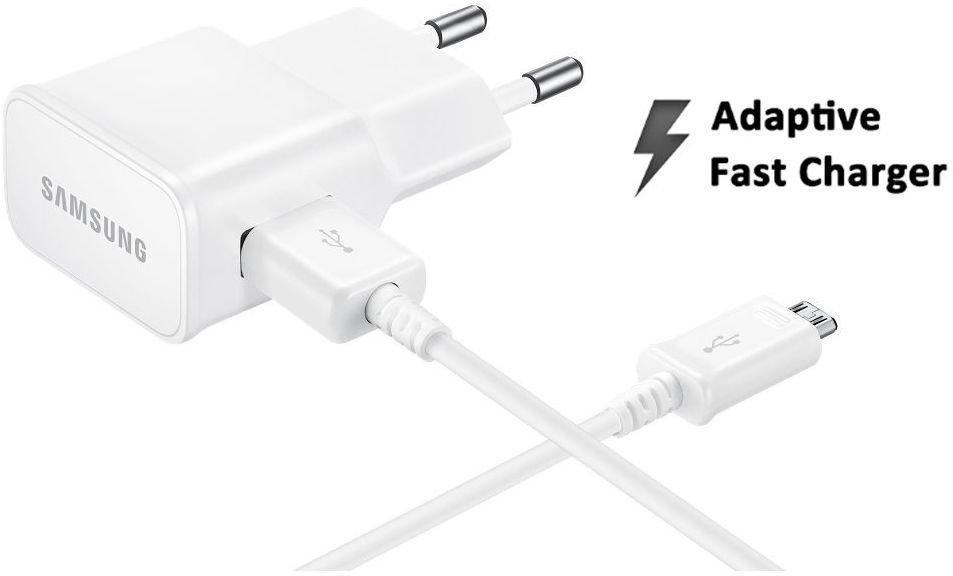 Lader 230V Samsung EP-TA20EWEUGWW 2A usbA + micro-usb wit