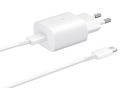 Lader 230V Samsung EP-TA800XWEGWW 25W usbC + usbC 1m wit