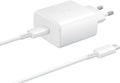 Lader 230V Samsung EP-TA845XWEGW 45W usbC + usbC wit