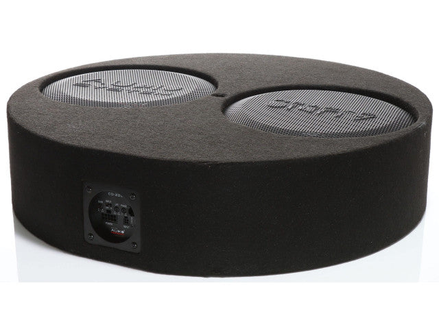 Audio System - R-SERIE EVO ACTIEF SUBFRAME 14 liter ronde gesloten kist met 2x R 10 FLAT EVO3-D4 + CO-220.1 - Subwoofers - ar