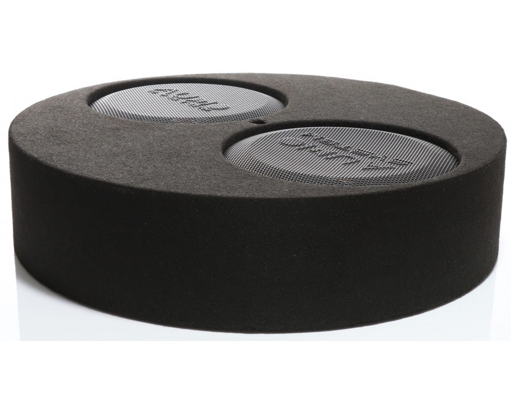 Audio System - R-SERIE EVO ACTIEF SUBFRAME 14 liter ronde gesloten kist met 2x R 10 FLAT EVO3-D4 + M-400.1 MD - Subwoofers