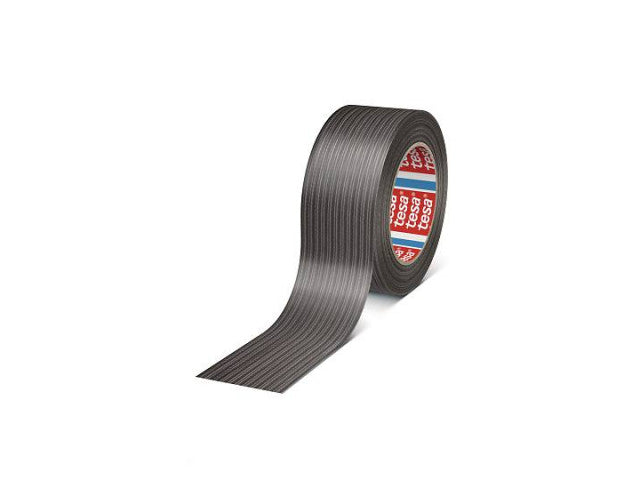 TESA Basic Duct Tape L.25mtr x B. 50mm Zwart (Per 6 Stuks) OP=OP! afbeelding 3
