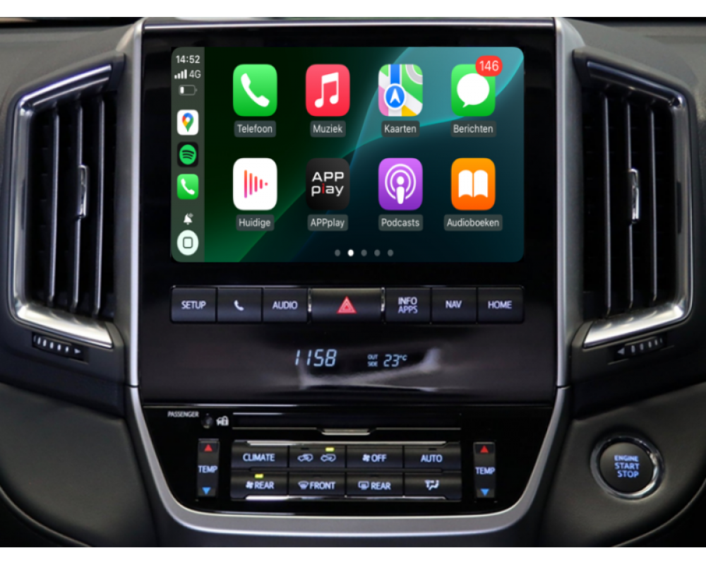 APPplay_CARplay & Android Auto instellen Lexus IS 2017> & Toyota LC200 2019> (LVDS)