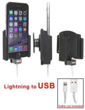 Merchandising de elite Tactiel gevoel CarkitStunter.nl - Brodit houder Apple iPhone 6 Padded lightning->USB  514660 #1 Brodit Specialist